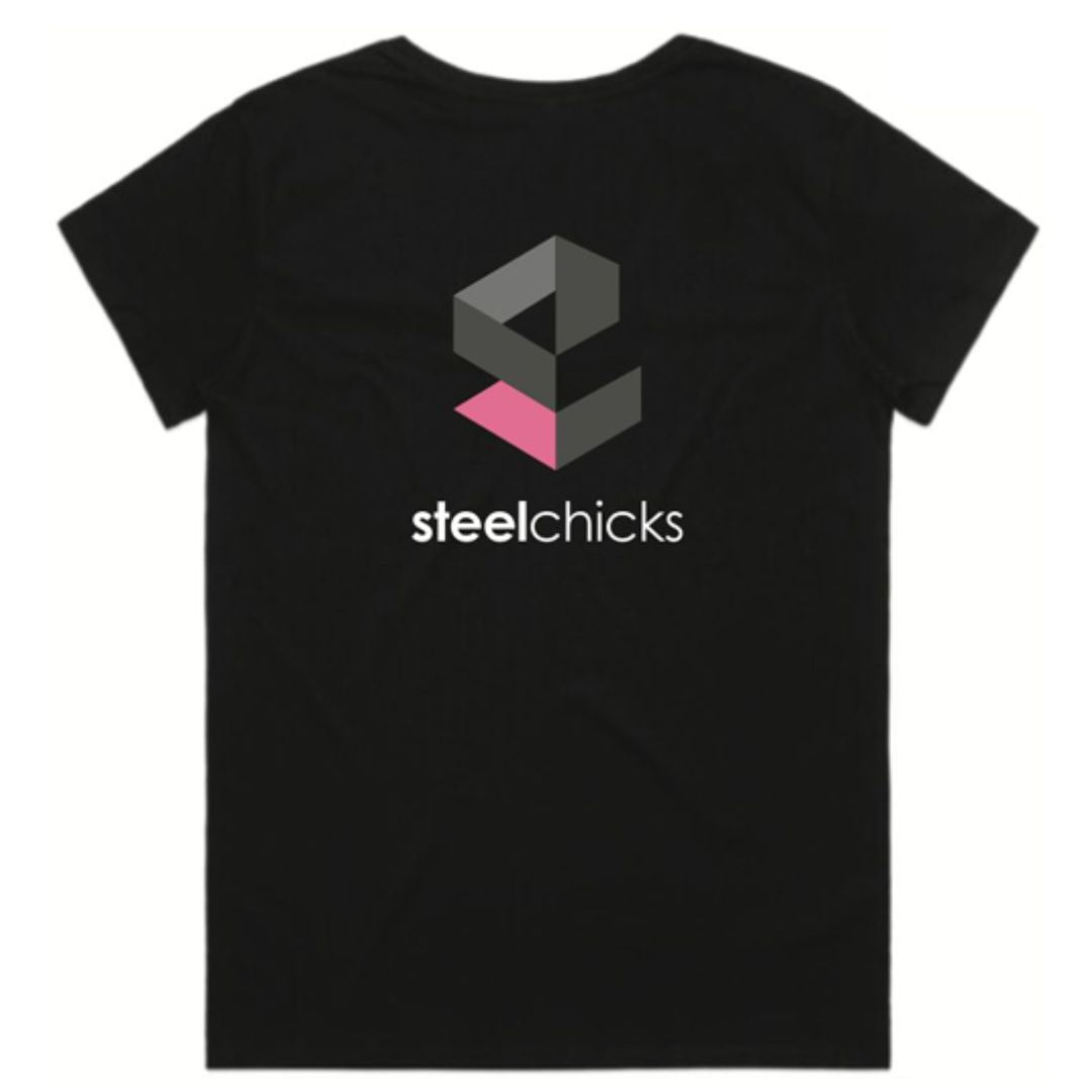 Steel Chicks V-Neck Shirts